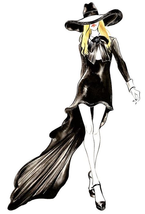 fashionette yves saint laurent|yves saint laurent fashion illustrations.